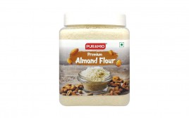 Puramio Premium Almond Flour   Plastic Jar  500 grams